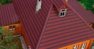 внешний вид ондулиновой крыши